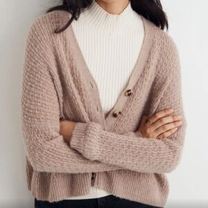 Madewell Soft Taupe Knit Cardigan